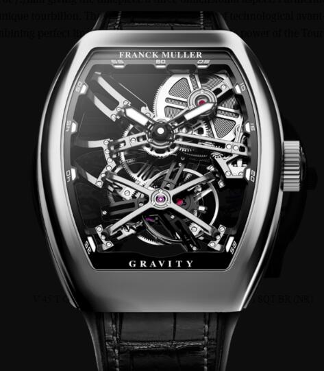 Review Franck Muller Gravity Skeleton Watches for sale Cheap Price V 45 T GR CS SQT (NR) OG